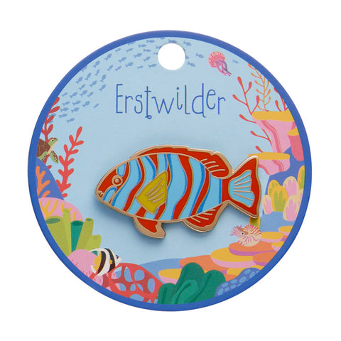 Harlequin Tuskfish Enamel Pin
