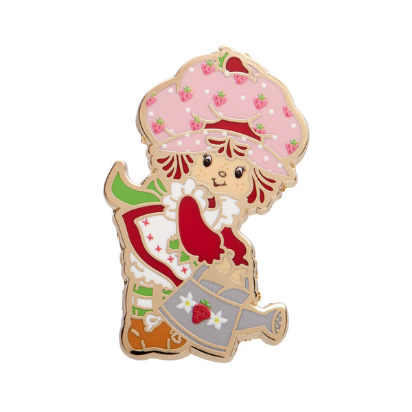 Strawberry Gardening Enamel Pin