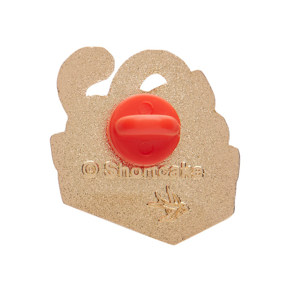 Cozy Custard Cat Enamel Pin