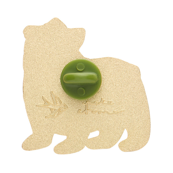 The Brawny Brown Bear Enamel Pin