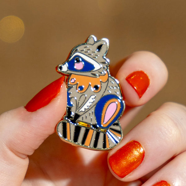 The Resourceful Raccoon Enamel Pin