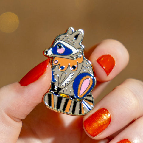 The Resourceful Raccoon Enamel Pin