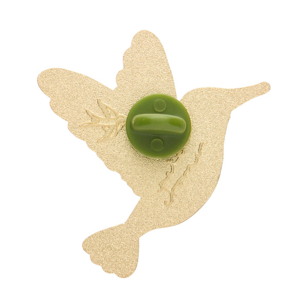 The Radiant Ruby-Throated Hummingbird Enamel Pin