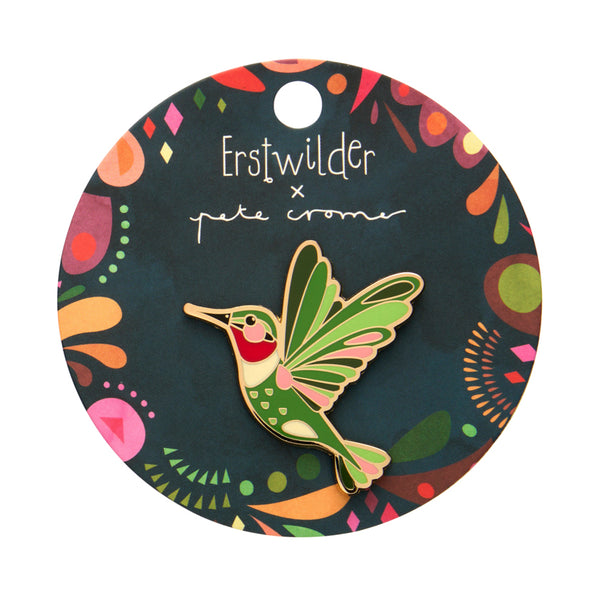 The Radiant Ruby-Throated Hummingbird Enamel Pin