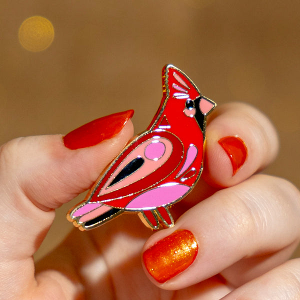 The Notable Northern Cardinal Enamel Pin