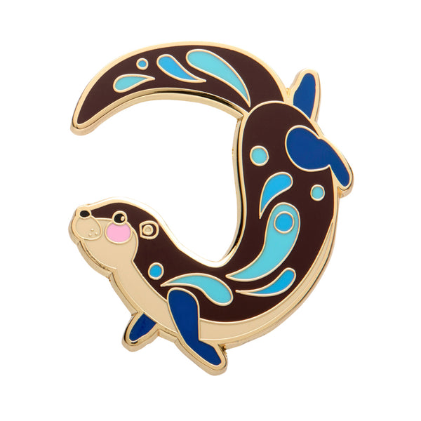 The Outgoing Otter Enamel Pin