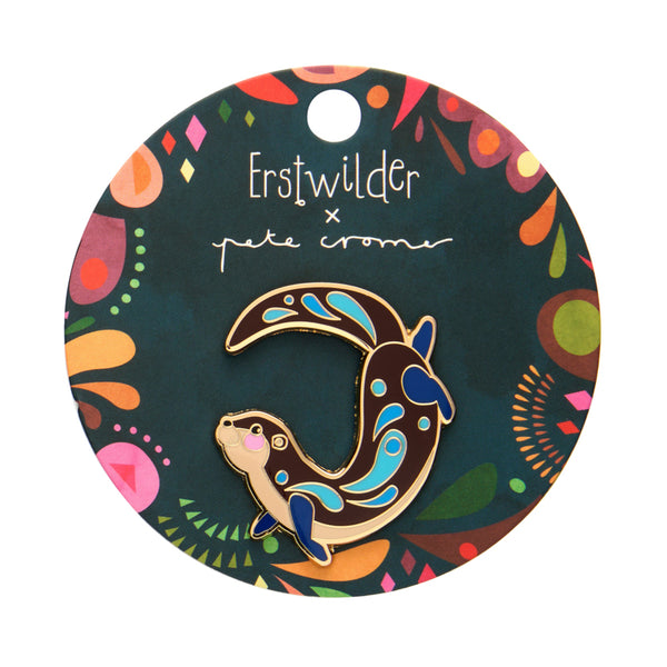 The Outgoing Otter Enamel Pin