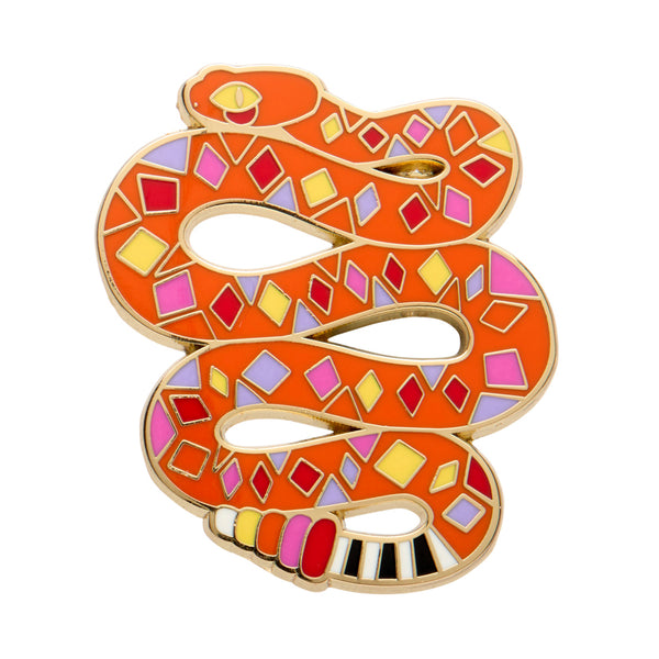 The Rowdy Rattlesnake Enamel Pin