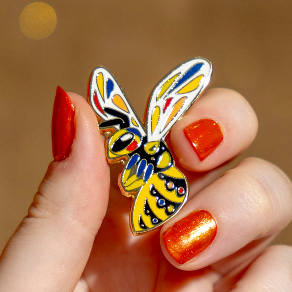 The Youthful Yellowjacket Enamel Pin
