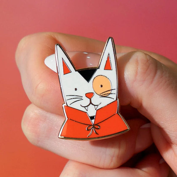 Fangtastic Kitty Enamel Pin