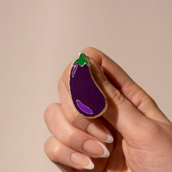 Eggplant Envy Enamel Pin