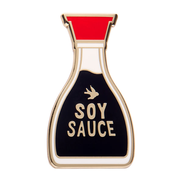 The Joy of Soy Enamel Pin