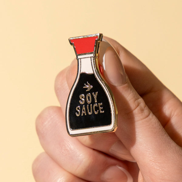 The Joy of Soy Enamel Pin