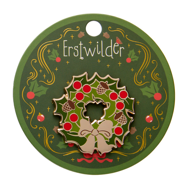 Forest Wreath Enamel Pin