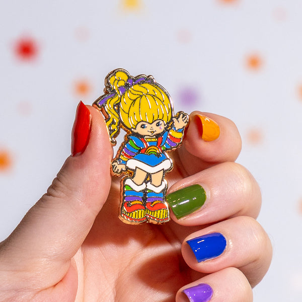 Rainbow Brite Says Hello Enamel Pin