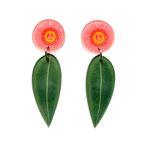 Gum Leaf Blossom Earrings