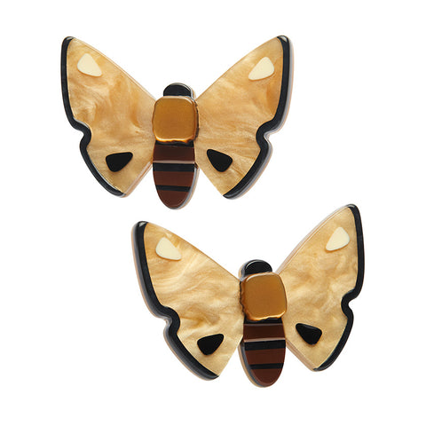 Forest Moth Hair Clips Set - 2 Pieces