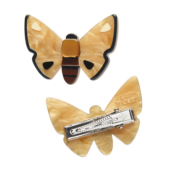 Forest Moth Hair Clips Set - 2 Pieces