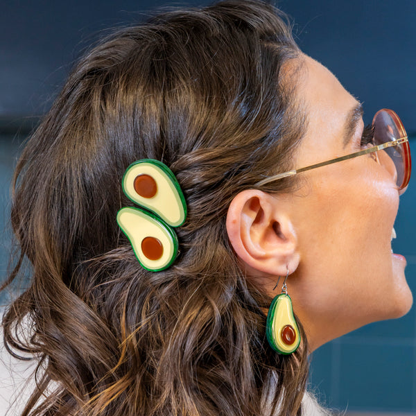 Avocado Affair Hair Clips Set - 2 Piece