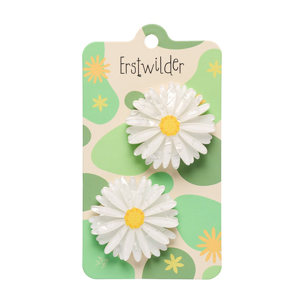 Cut-leaf Daisy Hair Clips – 2 Piece