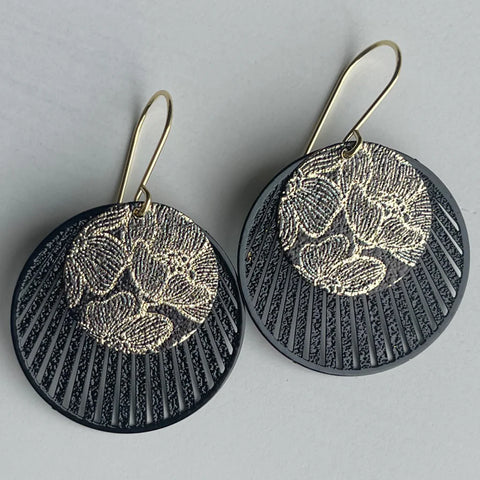 Vintage Claudia Black Earrings