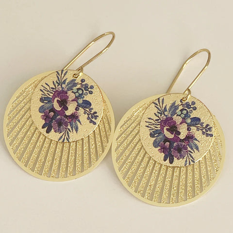 Vintage Violet Earrings