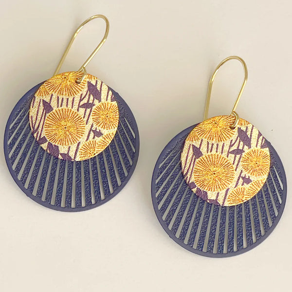 Vintage Marigold Yellow Earrings