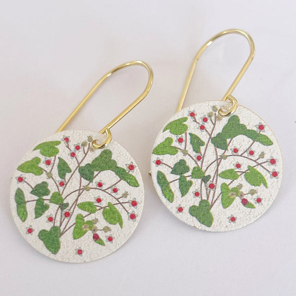 Jen Conde Bramble Patterned Disc Earrings