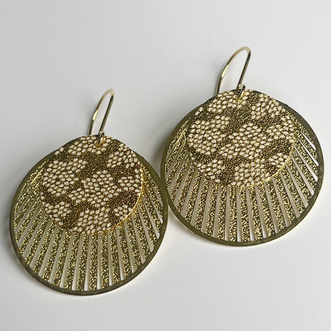 Jen Conde Water Drops Vintage Earrings - Gold