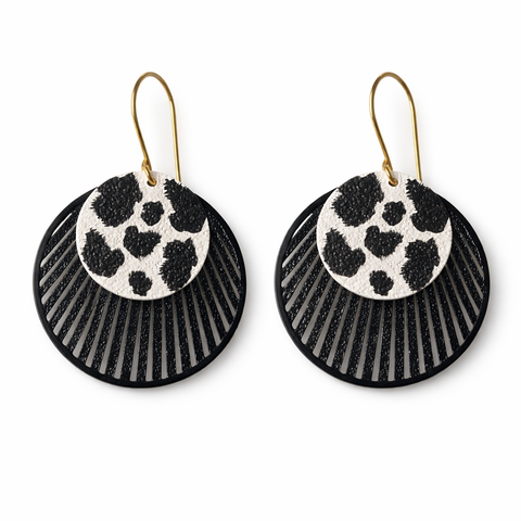 Lulu Vintage Earrings - Black