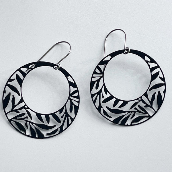 Eucalyptus Earrings - Black
