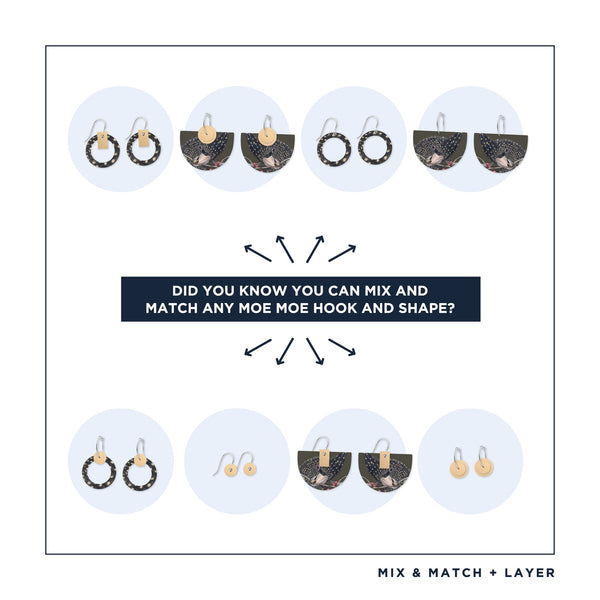Native Birds Black Cockatoo Bell Halo Pack Earring