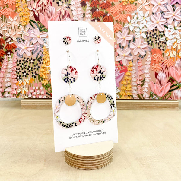 Alex Mason Wild Child Circle Party Pack Earring