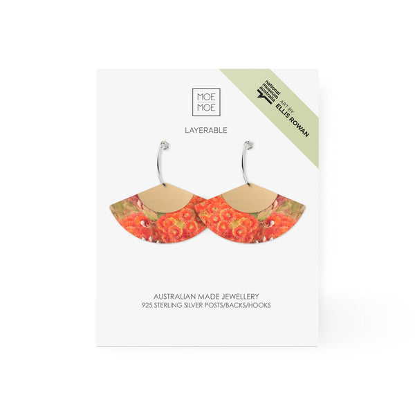 Ellis Rowan Blossom Layered Fan Hoop Earring
