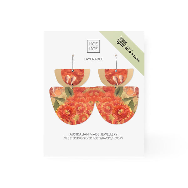 Ellis Rowan Blossom Layered Double Bell Drop Earring