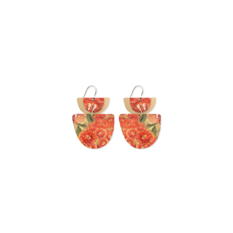 Ellis Rowan Blossom Layered Double Bell Drop Earring
