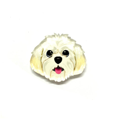 Maltese-Poodle Smyle-Pin