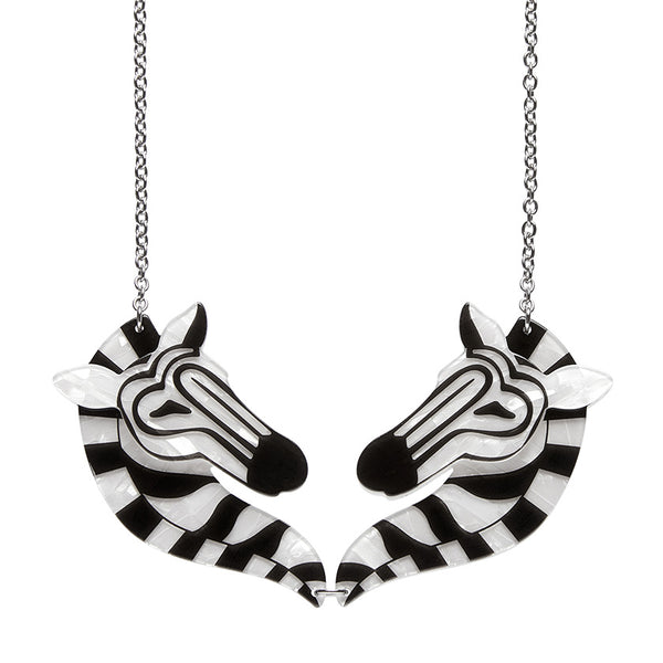 Zelda the Zany Zebra Necklace