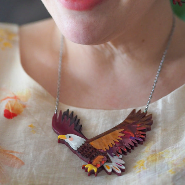 The Bold Bald Eagle Necklace