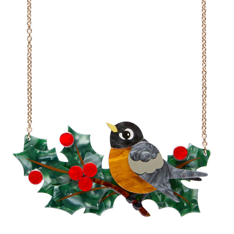Ruby the Robin Necklace