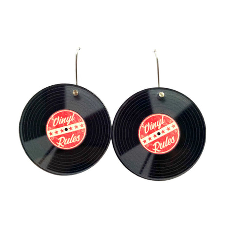 Vinyl Record Earrings