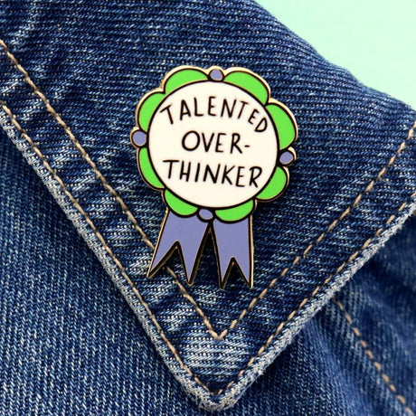 Talented Over-Thinker Lapel Pin