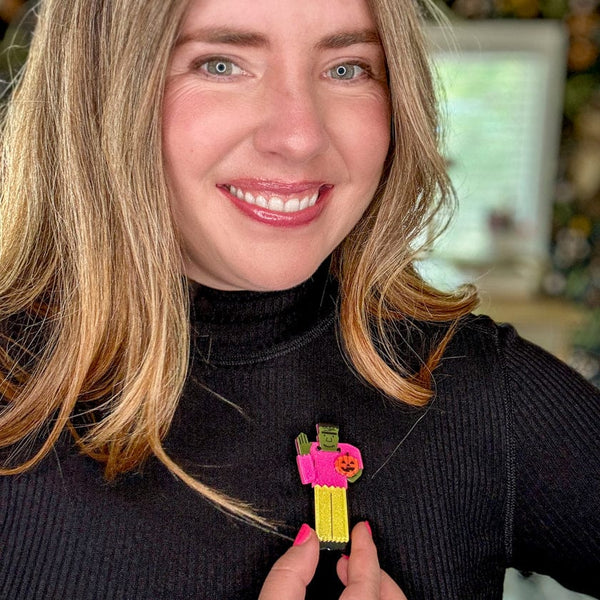 Frankenstein's Friendly Monster Brooch