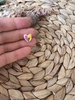 Heart Ceramic Stud Earrings