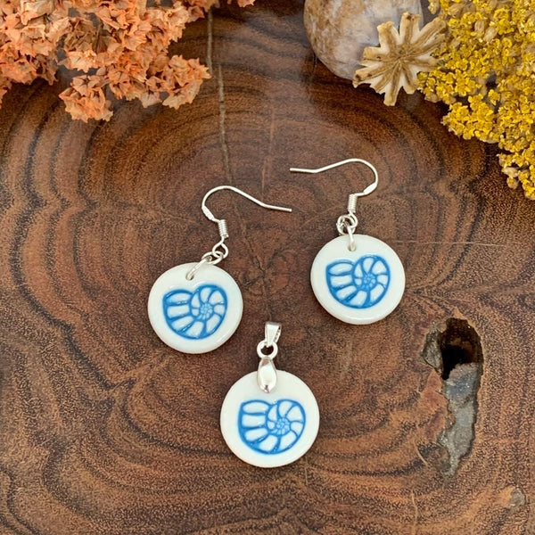 Kaydee Sea Shell Porcelain Earrings