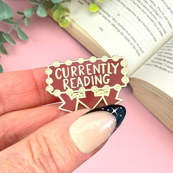Currently Reading Book Lapel Pin
