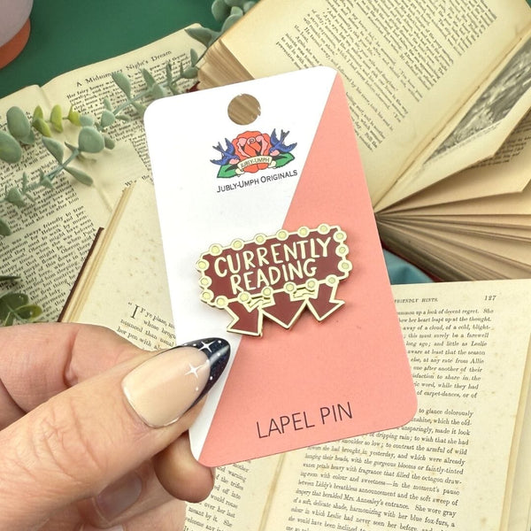Currently Reading Book Lapel Pin
