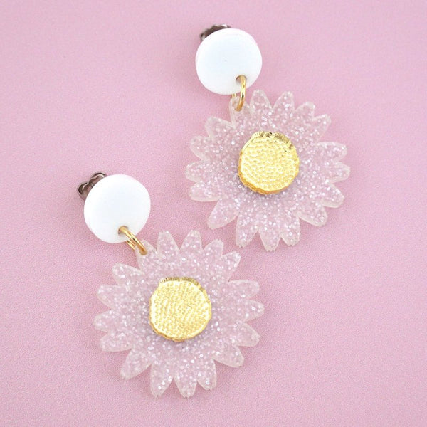 Daisy Acrylic Dangle Earrings