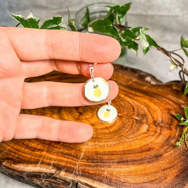 Pineapple Porcelain Earrings