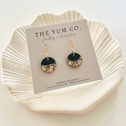 Small Resin Dangles - Black